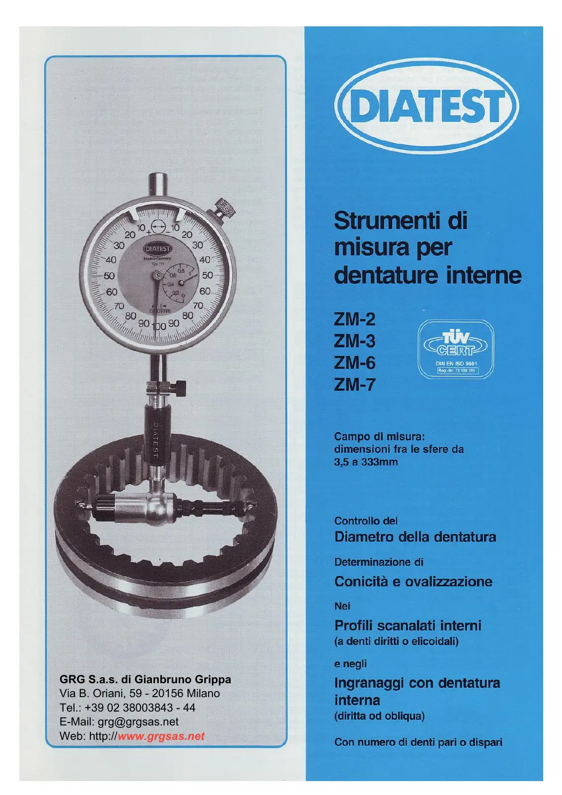 Catalogo Alesametri per ingranaggi ITA